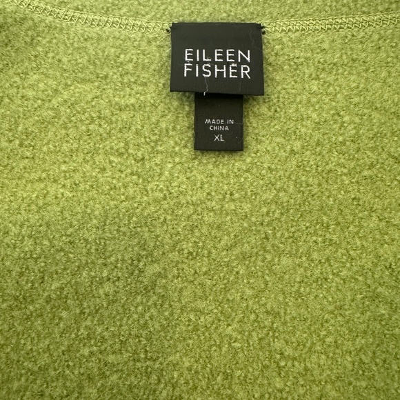 Eileen Fisher Spring Green Boiled Wool Coat: Size XL. - Picture 7 of 13